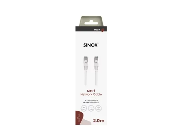 Sinox - Cat 6 Network Cable, 2 meter