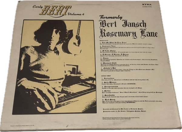 Bert Jansch - Early Bert Volume 4 - Image 2