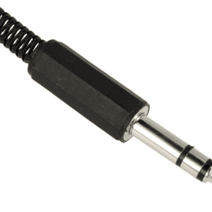 Jackstik 6,35mm, stereo, Plast, Loddebar