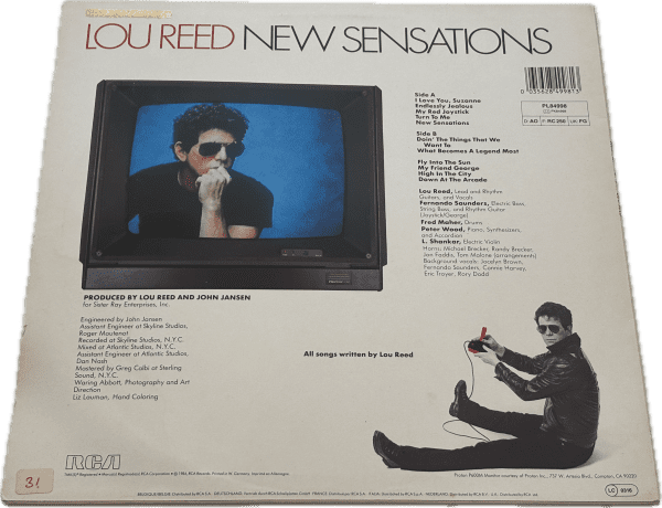 Lou Reed - New Sensations - Billede 2